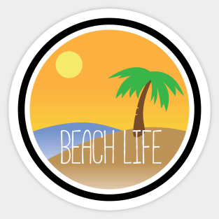 Beach Life T-Shirt Sticker